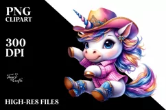 Baby Unicorn Dancer, Energetic PNG Product Image 3