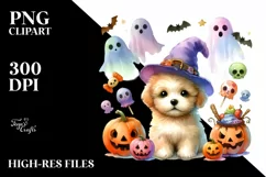 Cute Baby Dog | Simple Halloween Scenery Product Image 1