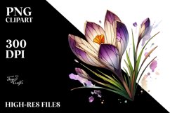 Detailed Wooden Small Stained Crocus | Sublimation | Product Image 1