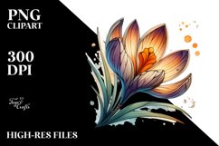 Detailed Crocus Clipart Product Image 1