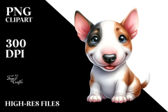 Happy Bull Terrier, Transparent PNG Product Image 2