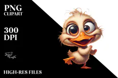 Ridiculously Cute Cartoon Duck PNG Product Image 2