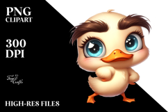 Whimsical Cartoon Duck PNG Product Image 2