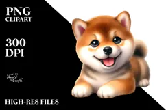 Happy Shiba Inu, Transparent PNG Product Image 2
