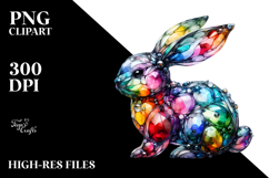 Bunny Splashy Background PNG Product Image 2