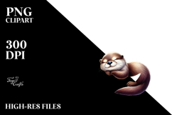 Summer Otter Clipart Product Image 2