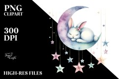 Vibrant Boho Bunny Clipart Product Image 3