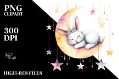 Vibrant Boho Bunny Clipart Product Image 3