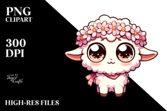 Curious Lamb Flower PNG Product Image 2