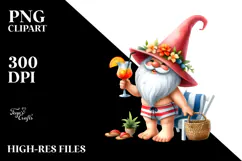 Gnome in Beachwear, Transparent PNG Product Image 2
