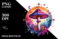 Magical Celestial Mushroom, High-Res PNG Product Image 2
