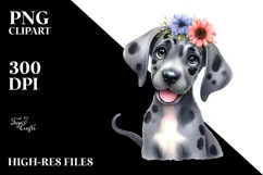 Watercolor Cute Great Dane, Transparent PNG Product Image 2