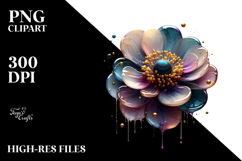 Glossy Anemone PNG Product Image 2