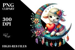 Boho Lamb Digital Painting Product Image 2