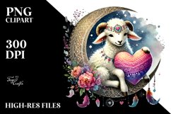 Boho Lamb Digital Painting Product Image 2