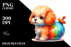 Cute Baby Dog Drawing | Clipart Product Image 3