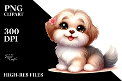 Watercolor Baby Collie JPEG Product Image 2