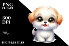 Cute Havanese Puppy, Transparent PNG Product Image 2