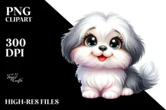 Cute Havanese Puppy, High-Res PNG Product Image 2