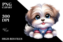 Baby Cartoon Havanese Watercolor Cute PNG Product Image 2