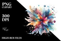 Colorful Splash Stains Clipart Product Image 1