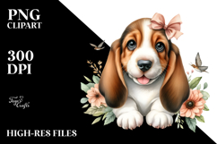 Cute Basset Hound, High-Res PNG Product Image 2