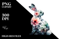 Abstract Bunny Silhouette PNG Product Image 2