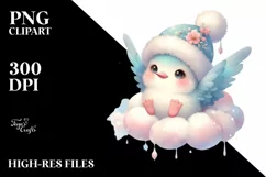 Pastel Hummingbird with Sky Mask PNG Product Image 3
