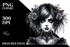 Gothic Girl, High-Res PNG Product Image 3