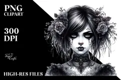 Gothic Girl, High-Res PNG Product Image 2