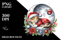 Sleeping Baby Kitten PNG Product Image 2