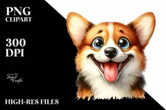 Crazy Pembroke Welsh Corgi | Sublimation | Clipart Product Image 3
