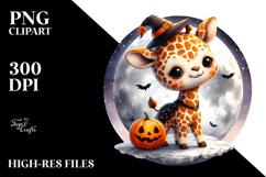 Cute Giraffe Halloween Image PNG Product Image 2