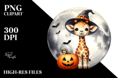 Cute Giraffe Halloween Image PNG Product Image 2