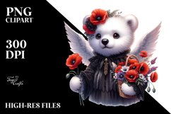 Gothic Baby Polar Bear Watercolor Product Image 3