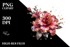 Shiny Golden Azalea Watercolor Splash Product Image 3