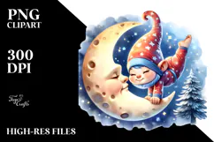 Cute Baby Gnome Gymnastics Moon Product Image 2