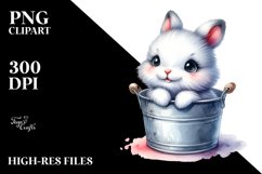 Colorful Arctic Hare | Watercolor | Big Eyes Product Image 1