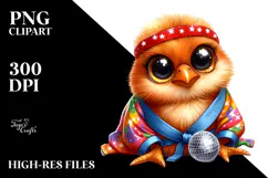 Goofy Baby Chicken Disco Ball PNG Product Image 2