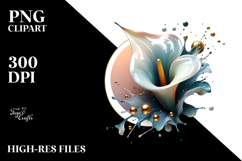 Abstract y Calla Lily PNG Product Image 2