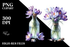 Bottle Crocus Watercolor | Clipart Product Image 1