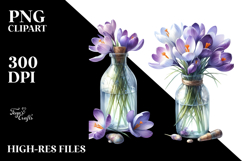 Bottle Crocus Watercolor | Clipart Product Image 2