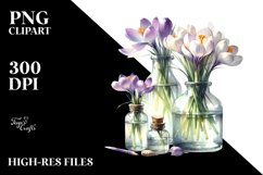 Bottle Crocus Watercolor | Clipart Product Image 3