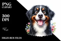 Crazy Looking Bernese Mountain Dog | Dog Clipart Product Image 1