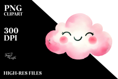 Whimsical Pinkish Cloud PNG Product Image 2