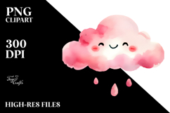 Whimsical Pinkish Cloud PNG Product Image 2