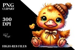 Brownish Plush Duck PNG Product Image 2