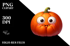 Digital Painting Pumpkin PNG Product Image 2