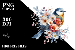 Bird made of Flowers, Transparent PNG Product Image 2