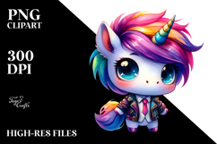 Cute Vibrant Unicorn PNG Product Image 2